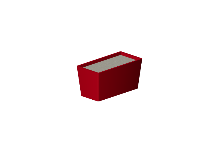 Bancos 3D - Vaso para flores e plantas retangular - ACCA... Bancos 3D - Vaso para flores e plantas retangular - ACCA...