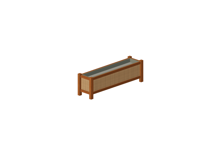 Bancs 3D - Jardinière au sol en bois pour jardins et... Bancs 3D - Jardinière au sol en bois pour jardins et...