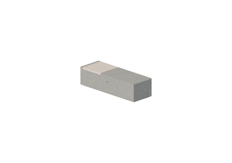 Bancos 3D - Banco de concreto com assento de madeira - ACCA... Bancos 3D - Banco de concreto com assento de madeira - ACCA...