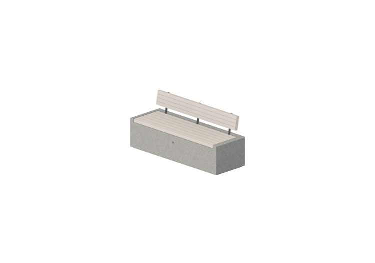 Bancos 3D - Banco de concreto com assento de madeira - ACCA... Bancos 3D - Banco de concreto com assento de madeira - ACCA...