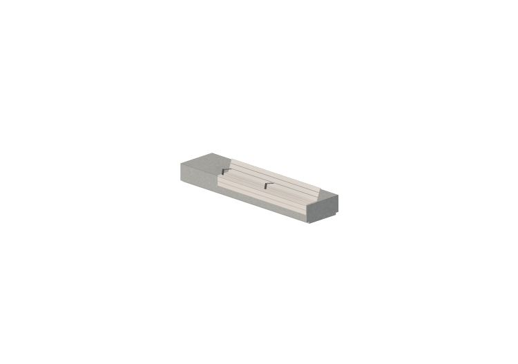 3D Benches - Concrete Bench with wooden seat - ACCA... 3D Benches - Concrete Bench with wooden seat - ACCA...