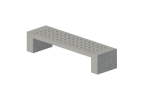 Benches and Planters 3D - Concrete Bench