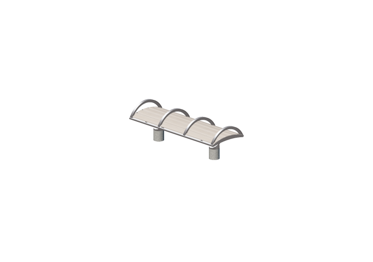 3D Benches - Metal and wooden bench - ACCA software 3D Benches - Metal and wooden bench - ACCA software