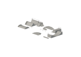 Parque Juegos 3D - Pistas para monopatines