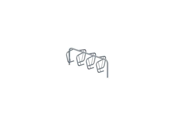 3D Accessories - Ground mounted bike rack - ACCA software 3D Accessories - Ground mounted bike rack - ACCA software
