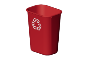Acess&oacute;rios 3D - Lixeira para coleta seletiva