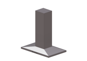 Eletrodom&eacute;sticos 3D - Coifa em a&ccedil;o inoxid&aacute;vel