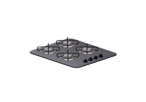 Eletrodom&eacute;sticos 3D - Cooktop a g&aacute;s com 4 bocas