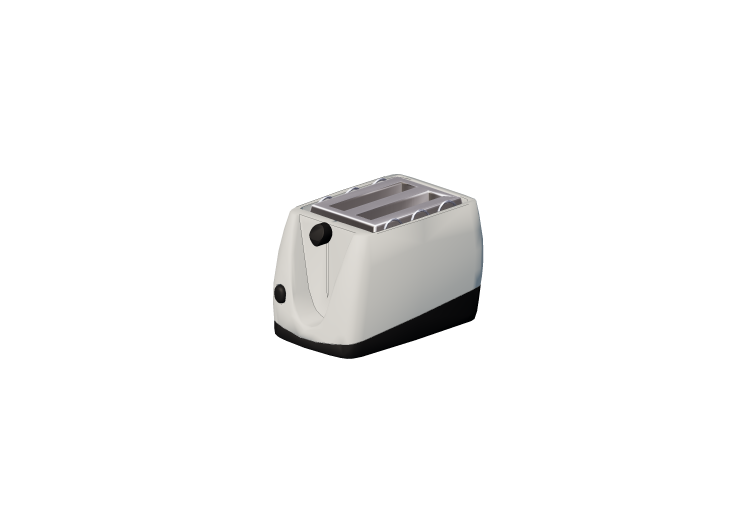 3D Haushaltgeräte - Automatischer Toaster - ACCA software 3D Haushaltgeräte - Automatischer Toaster - ACCA software