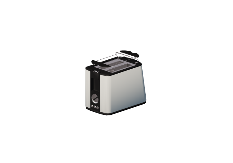 Elettrodomestici 3D - Tostapane a due pinze - ACCA software Elettrodomestici 3D - Tostapane a due pinze - ACCA software