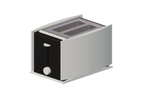 3D Electrical Appliances - Automatic bread toaster