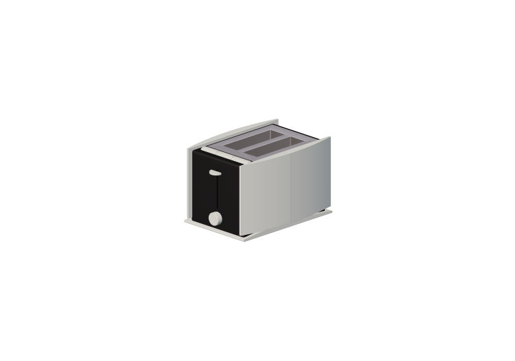 3D Haushaltgeräte - Automatischer Toaster - ACCA software 3D Haushaltgeräte - Automatischer Toaster - ACCA software