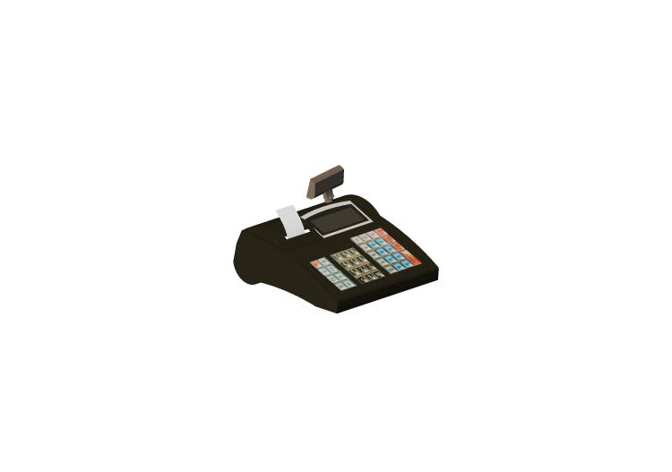 3D Elektronische Geräte - Registrierkasse - ACCA software 3D Elektronische Geräte - Registrierkasse - ACCA software