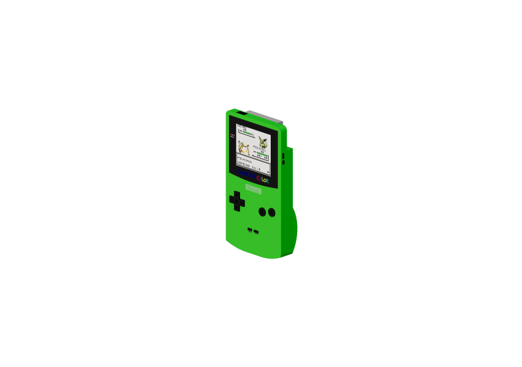 3D Electronic Devices - Gameboy Color - ACCA software 3D Electronic Devices - Gameboy Color - ACCA software