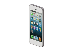 3D Handys und Computer - iPhone 5 Silver