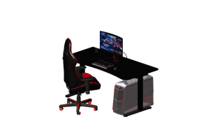 Portables et Ordinateurs 3D - Bureau de jeu