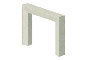 Chimneys and chimney pots 3D - Classic cladding for Fireplace