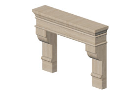 Foyers et Chemin&eacute;es 3D - Rev&ecirc;tement pour chemin&eacute;e classique