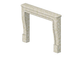 Foyers et Chemin&eacute;es 3D - Rev&ecirc;tement pour chemin&eacute;e classique