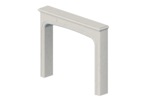Chimneys and chimney pots 3D - Classic cladding for Fireplace