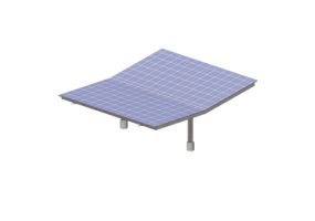 3D-Photovoltaik - Photovoltaik-Module mit Unterst&uuml;tzung - 1324 mm x 982 mm