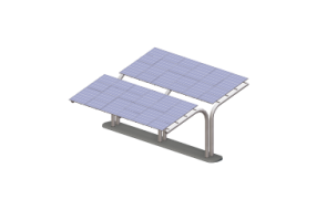 3D-Photovoltaik - Photovoltaik-Module mit Unterst&uuml;tzung - 1324 mm x 982 mm