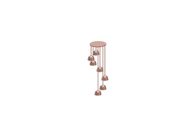 Lampada a sospensione 3D - Lampadario vintage - ACCA... Lampada a sospensione 3D - Lampadario vintage - ACCA...
