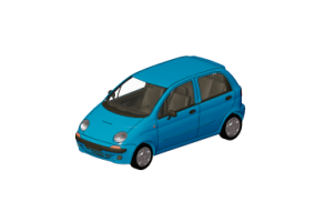 Automobiles 3D - Daewoo Matiz