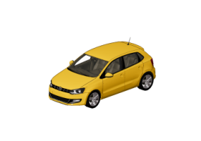 Automobiles 3D - Volkswagen polo du 2010