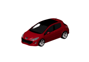 Autom&oacute;veis 3D - Peugeot 308