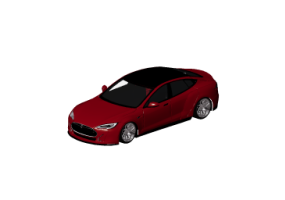 Autom&oacute;veis 3D - Tesla Model S