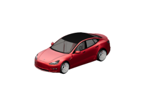 Autom&oacute;veis 3D - Tesla Model 3