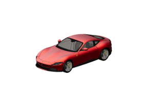Autom&oacute;veis 3D - Ferrari Roma