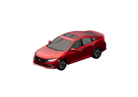 Autom&oacute;veis 3D - 2020 Honda Civic 1.5 Turbo RS
