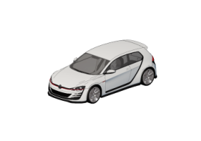 Automobiles 3D - 2014 Volkswagen Golf Design Vision GTI