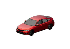 Autom&oacute;veis 3D - 2022 Honda Civic Hatchback
