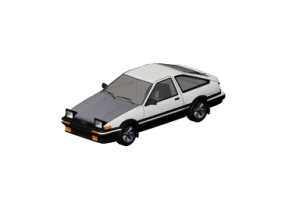 Autom&oacute;viles 3D - Toyota Trueno AE86