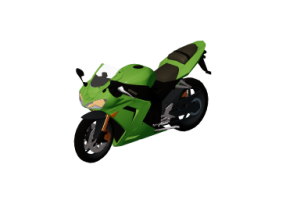 Motos et V&eacute;los 3D - Moto Moto Kawasaki Ninja