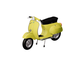 Motos et V&eacute;los 3D - Vespa special primavera