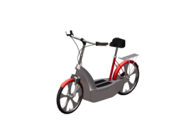 Motocicletas e bicicletas 3D - Bicicleta el&eacute;trica
