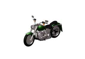 3D Motorr&auml;der und Fahrr&auml;der - Amerikanisches Motorrad