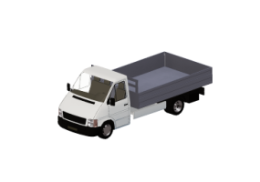 Autom&oacute;viles y Autobuses 3D - Furgoneta con caja