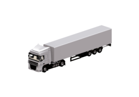 Autocarri e Autobus 3D - Trattore stradale centinato