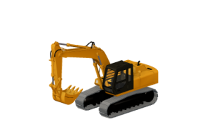 3D Baumaschinen - Bagger