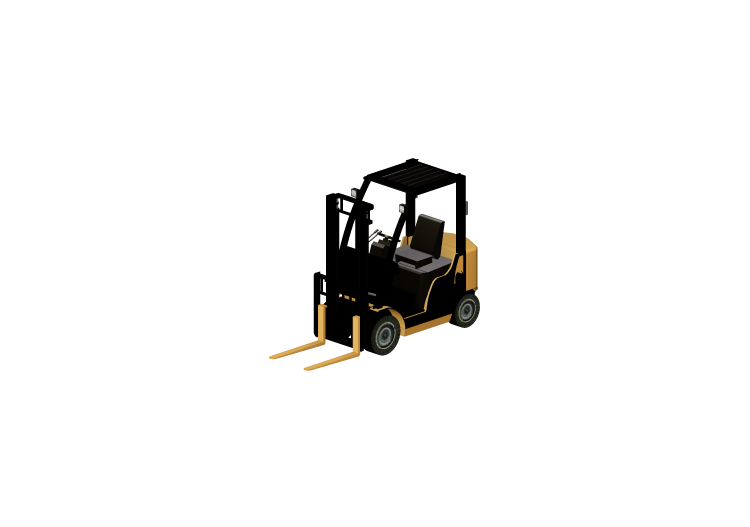 Macchine da cantiere 3D - Carrello elevatore - ACCA... Macchine da cantiere 3D - Carrello elevatore - ACCA...