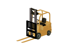 3D Baumaschinen - Gabelstapler