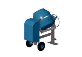 Maquinarias de obra 3D - Hormigonera