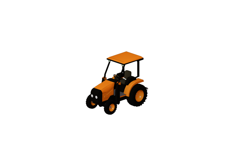 Maquinarias de obra 3D - Tractor agrícola - ACCA software Maquinarias de obra 3D - Tractor agrícola - ACCA software