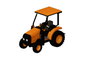 M&aacute;quinas para constru&ccedil;&atilde;o 3D - Trator agr&iacute;cola