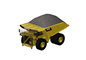 3D Building Site Machinery - Caterpillar Cat 797B